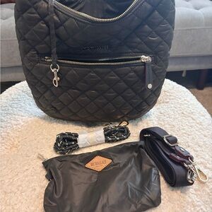 MZ Wallace Quilted Dark Grey Bag